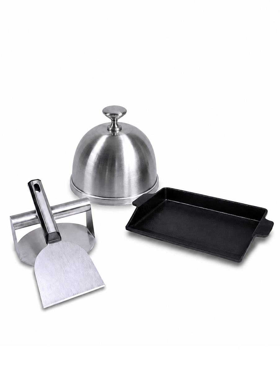 Yokama gjutjärnsbricka med Smashburger-kit
