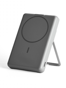 Powerbank med kortfack - Grå