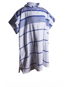 Hamamponcho i återvunnet material från Maison Trique - Navy